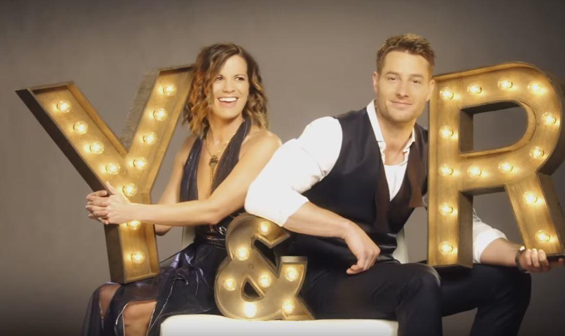 Melissa Claire Egan et Justin Hartley (Adam Newman)