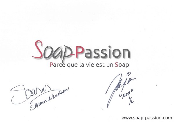 Autographe pour Soap-Passion ©Soap-Passion.com