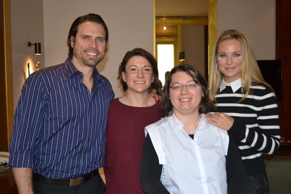 Joshua Morrow, Liberty, Sophie et Sharon Case ©Soap-Passion.com