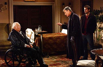 George Kennedy, Eric Braeden et Joshua Morrow en 2003