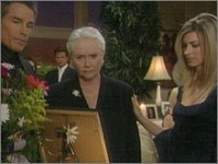 Ridge (Ronn Moss), Stephanie (Susan Flannery) et Kristen (Tracy Melchior) Top Models, épisode 4770 (20 juin 2007, RTL9)
