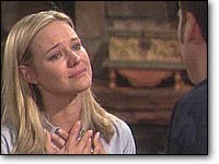 Sharon (Sharon Case) confesse son infidélité. Les Feux de l'Amour, épisode 4196 (13 avril 2006, TF1)