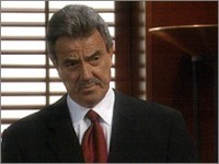 Victor (Eric Braeden) explique à Brad les changements qu'il envisage dans l'entreprise. Les Feux de l'Amour, épisode 5116 (14 avril 2009, RTS)