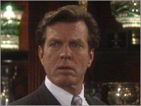Jack (Peter Bergman) apprend la liaison de Phyllis et Nick. Les Feux de l'Amour, épisode 8391 (11 mars 2014, TVA)
