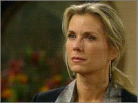 Brooke (Katherine Kelly Lang) a du mal à savoir quoi faire. Top Models, épisode 4820 (15 août 2007, RTS)
