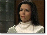 Isabella (Eva Longoria) est horrifiée par la confession de Paul (Doug Davidson). Les Feux de l'Amour, épisode 7557 (4 février 2011, TVA)