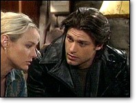 Diego et Sharon se posent des questions sur l'avenir. Les Feux de l'Amour, épisode 4307 (24 mai 2006, RTS)