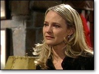 Sharon (Sharon Case) est horrifiée en apprenant l'accident de Cassie. Les Feux de l'Amour, épisode 4359 (20 octobre 2006, TF1)