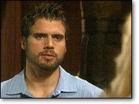 Nicholas (Joshua Morrow) écoute ce que Sharon a à dire. Les Feux de l'Amour, épisode 4361 (24 octobre 2006, TF1)
