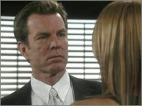Jack (Peter Bergman) réalise que Phyllis espère que le bébé est de Nick. Les Feux de l'Amour, épisode 5171 (1 juillet 2009, RTS)