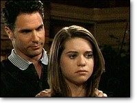 Brad (Don Diamont) réconforte Colleen. Les Feux de l'Amour, épisode 1967 (7 septembre 2006, RTBF)