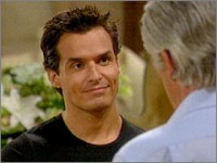 Dante (Antonio Sabato Jr.) avoue à eric qu'il aime toujours Felicia. Amour, Gloire et Beauté/Top Models, épisode 4870 (10 août 2006, CBS)