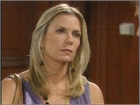 Brooke (Katherine Kelly Lang) est jalouse. Top Models, épisode 4884 (18 décembre 2007, RTL9)