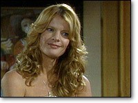 Phyllis (Michelle Stafford) conseille à Michael d'être prudent. Les Feux de l'Amour, épisode 4409 (14 décembre 2006, TF1)