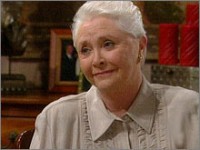 Stephanie (Susan Flannery) remercie Brooke. Top Models, épisode 4960 (27 février 2008, RTS)
