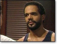 Neil (Kristoff St. John) découvre que Nick et son père ont quelque chose en commun. Les Feux de l'Amour, épisode 7803 (21 janvier 2004, CBS)