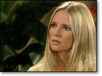 Christine (Lauralee Bell Martin) fait ce qu'elle peut. Les Feux de l'Amour, épisode 7819 (12 février 2004, CBS)