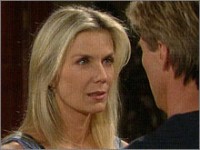 Brooke (Katherine Kelly Lang) dit à Nick qu'elle est de retour. Top Modèles, épisode 5029 (13 août 2009, TVA)