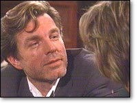Jack (Peter Bergman) flirte avec Jill. Les Feux de l'Amour, épisode 2212 (12 juin 2007, RTBF)
