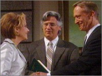 William (Ted Shackelford) et Gloria se marient. Les Feux de l'Amour, épisode 8654 (1 juin 2007, CBS)