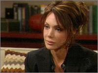 Taylor (Hunter Tylo) donne quelques conseils à Brooke. Amour, Gloire et Beauté/Top Models, épisode 5100 (11 juillet 2007, CBS)