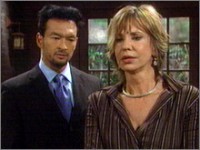 Jill (Jess Walton) refuse les excuses de Ji-Min. Les Feux de l'Amour, épisode 3044 (27 août 2010, RTBF)