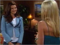Katie (Heather Tom) rend visite à Donna. Top Models, épisode 5136 (20 novembre 2008, RTS)
