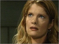 Phyllis (Michelle Stafford) demande à Dominic de ne pas venir à Genoa. Les Feux de l'Amour, épisode 4728 (21 février 2008, TF1)