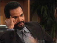Neil (Kristoff St. John) invite Karen à une soirée en famille. Les Feux de l'Amour, épisode 3071 (7 octobre 2010, RTBF)
