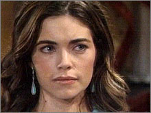 Victoria (Amelia Heinle) rencontre Phyllis. Les Feux de l'Amour, épisode 4843 (21 mars 2008, RTS)