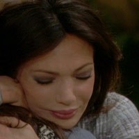 Taylor (Hunter Tylo) est terrifiée à l'idée que Rick lui prenne sa fille. Top Models, épisode 5495 (7 avril 2010, RTS)