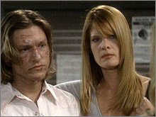Phyllis (Michelle Stafford) est furieuse que Daniel ait été arrêté. Les Feux de l'Amour, épisode 2457 (21 mai 2008, RTBF)