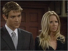 Daniel (Michael Graziadei) est mis en liberté surveillée. Les Feux de l'Amour, épisode 8245 (20 octobre 2005, CBS)