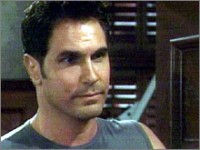 Bradley (Don Diamont) est surpris par ce que lui annonce Sharon. Les Feux de l'Amour, épisode 2615 (30 décembre 2008, RTBF)