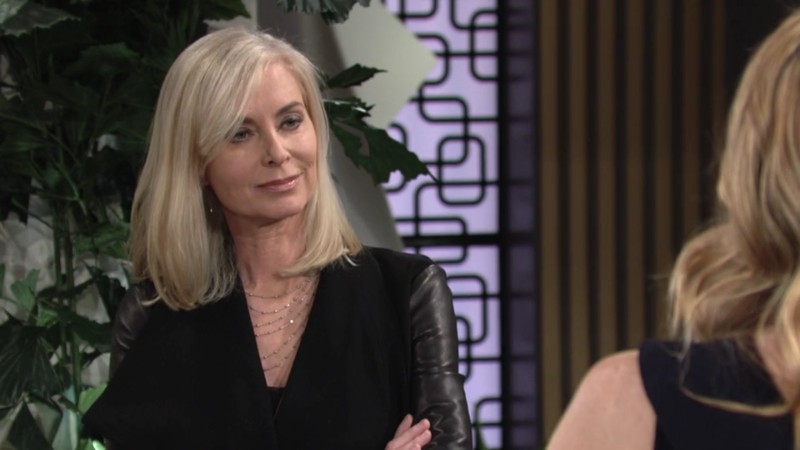 Ashley (Eileen Davidson) s'inquiète pour son frère. Les Feux de l'Amour, épisode 6657 (30 septembre 2024, RTBF)