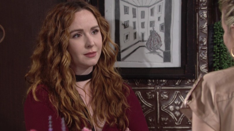 Mariah (Camryn Grimes) veut que son mariage soit un jour spécial. Les Feux de l'Amour, épisode 6665 (10 octobre 2024, RTBF)