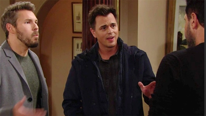 Wyatt (Darin Brooks) refuse de laisser son père à la dérive. Amour, Gloire et Beauté, épisode 8939 (8 janvier 2024, TF1)
