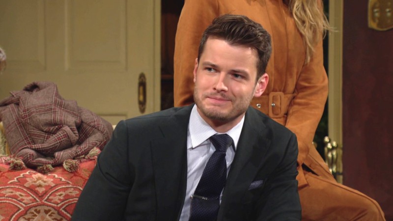 Kyle (Michael Mealor) ne sait pas comment réagir. Les Feux de l'Amour, épisode 12542 (26 janvier 2023, CBS)