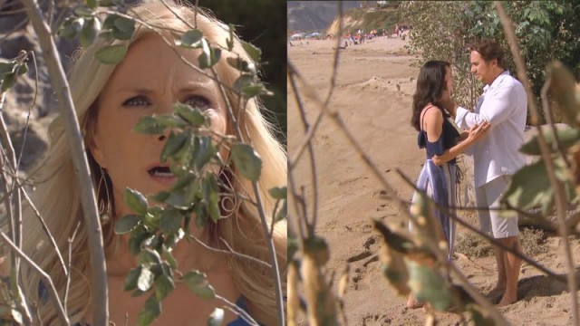 Brooke (Katherine Kelly Lang) n'arrive pas à croire ce qu'elle voit… Top Models, épisode 7550 (9 août 2017, RTS)