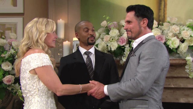 Brooke (Katherine Kelly Lang) et Bill (Don Diamont) sont enfin mariés ! Top Modèles, épisode 7589 (2 juillet 2018, TVA)