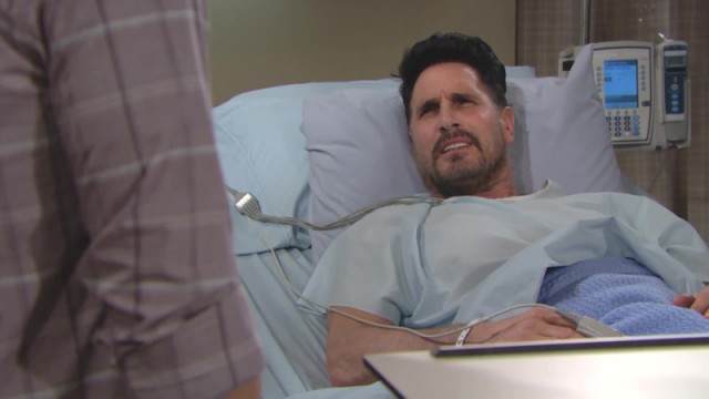 Bill (Don Diamont) est incrédule face aux déclarations de Liam. Amour, Gloire et Beauté, épisode 7807 (28 juin 2019, FRANCE2)