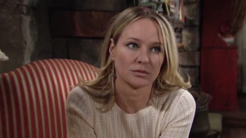 Sharon (Sharon Case) ne peut plus continuer sa chimiothérapie pour l'instant. Les Feux de l'Amour, épisode 8630 (11 janvier 2023, TF1)