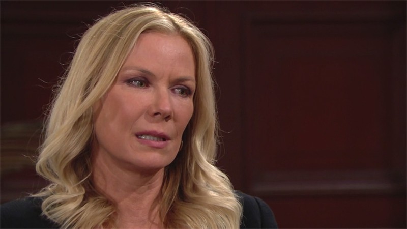 Brooke (Katherine Kelly Lang) se fait du souci pour sa fille. Top Models, épisode 8411 (27 septembre 2021, RTL9)
