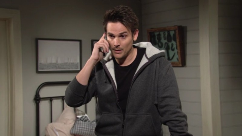 Adam (Mark Grossman) est l'inconnu qui a sauvé Faith. Les Feux de l'Amour, épisode 8815 (6 octobre 2023, RTS)