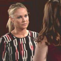 Sharon (Sharon Case) assure que c'est pour le bien de Dylan. Les Feux de l'Amour, épisode 10742 (27 juillet 2023, TVA)