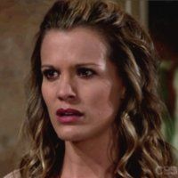 Chelsea (Melissa Claire Egan) comprend jusqu'où est allé Adam. Les Feux de l'Amour, épisode 5093 (14 juin 2018, RTBF)