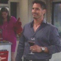 Bill (Don Diamont) veut reprendre son fils en mains. Top Models, épisode 6403 (25 mars 2013, RTS)