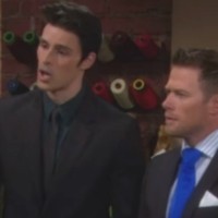 Thomas (Adam Gregory) et Rick sont furieux contre Brooke. Top Models, épisode 6586 (5 décembre 2013, RTS)