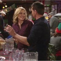 Avery (Jessica Collins) et Dylan ne s'attendaient pas à un tel Réveillon ! Les Feux de l'Amour, épisode 4641 (11 août 2016, RTBF)