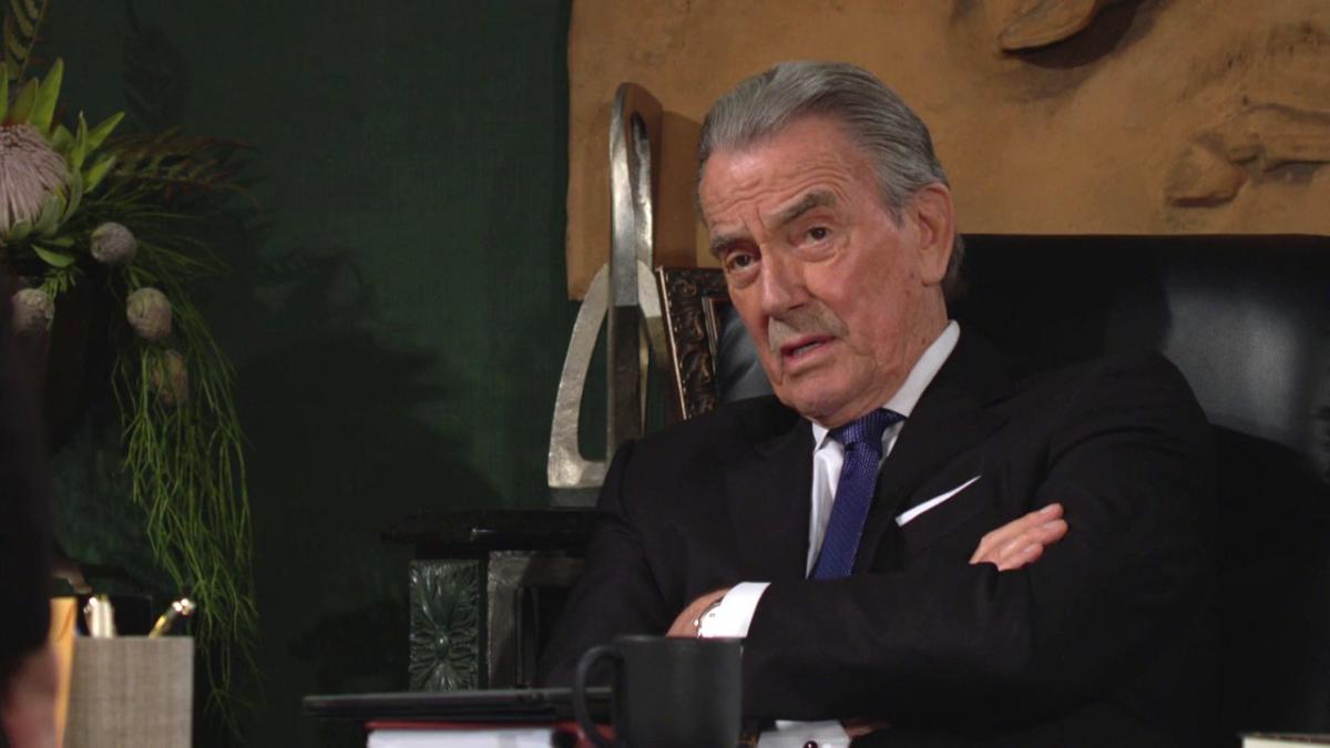 Victor (Eric Braeden) réalise que ses projets sont compromis. Les Feux de l'Amour, épisode 12591 (7 avril 2023, CBS)